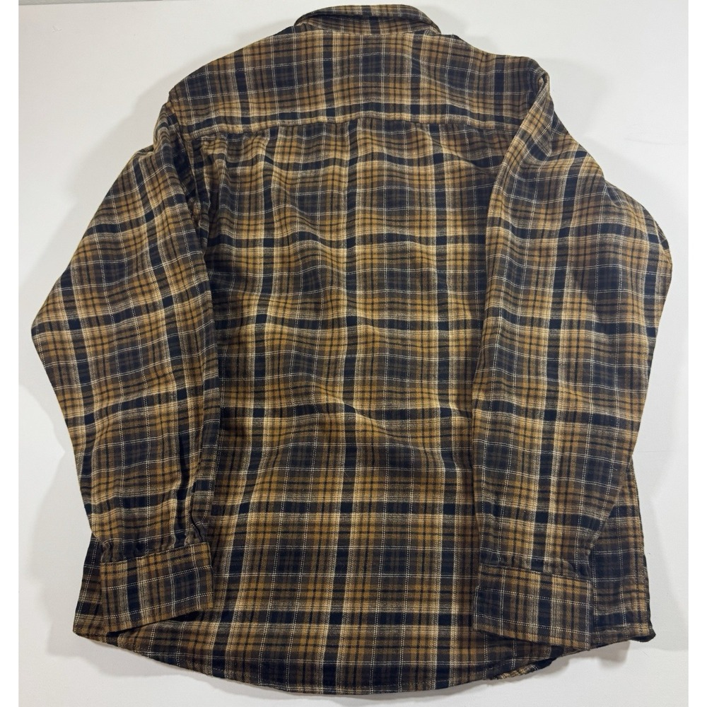 Red Head Flannel Shirt Mens Medium Brown Tartan Plaid Outdoor‎ Workwear Hunting - Picture 5 of 5